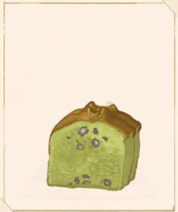 洋菓子店ローズ：図鑑435「よもぎのパウンドケーキ」