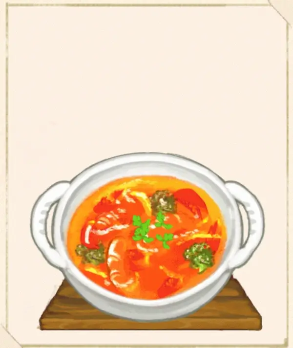 洋菓子店ローズ：図鑑438「ソーセージのトマトスープ」