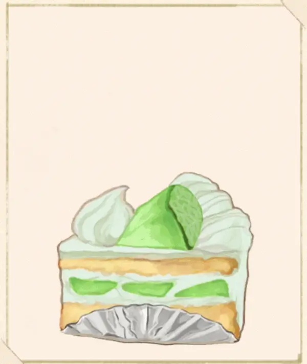 洋菓子店ローズ：図鑑008「メロンのショートケーキ」
