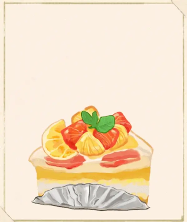 洋菓子店ローズ：図鑑302「グレープフルーツのムースケーキ」
