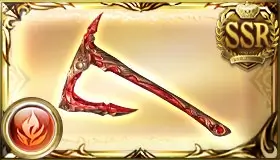 グラブル：火SSR斧_柘榴石の鉞