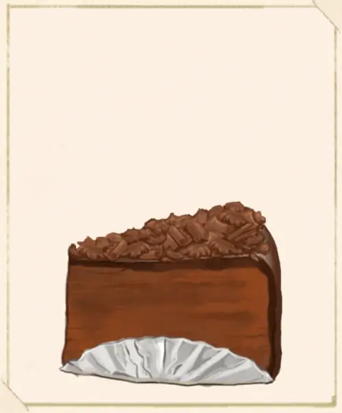 洋菓子店ローズ：変化レシピ002-01_けずりチョコ乗せチョコレートケーキ
