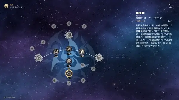 崩壊スターレイル：【調和】ロビン_軌跡ノード